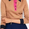Sweaters & Cardigans-Boden Cotton Blend Henley Sweater-Camel Melange CamelMelange