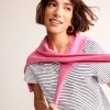 Nightwear & Lougewear | T-Shirts & Tanks-Boden Cotton Puff Sleeve T-Shirt-Ivory, Navy Stripe Ivory,NavyStripe