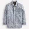 Shirts | Tops, T-Shirts & Polos-Boden Cotton Shirt-Blue Seersucker Hearts BlueSeersuckerHearts