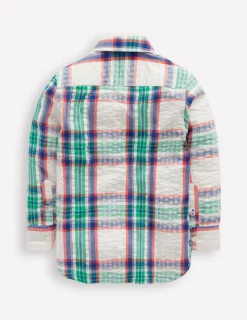 Shirts | Tops, T-Shirts & Polos-Boden Cotton Shirt-Bright Blue Check BrightBlueCheck