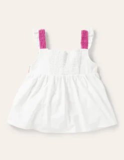 Tops & T-Shirts-Boden Crochet Tank Top- White