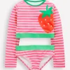 Swimwear & Beachwear-Boden Cropped Rash Vest Set-Strawberry Stripe StrawberryStripe