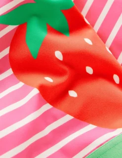 Swimwear & Beachwear-Boden Cropped Rash Vest Set-Strawberry Stripe StrawberryStripe