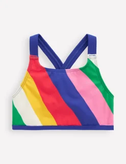 Swimwear & Beachwear-Boden Cross-back Bikini Top-Multi Rainbow Swirl MultiRainbowSwirl