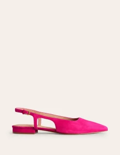 Flats-Boden Cut Out Sling Back Flats-Pink Peacock Kid Suede PinkPeacockKidSuede