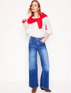 T-Shirts & Tanks | Tops & Blouses-Boden Daisy Long Sleeve Top- White