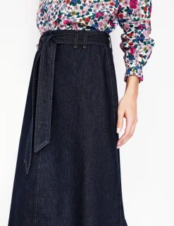 Skirts-Boden Denim Maxi Skirt-Indigo Rinse IndigoRinse