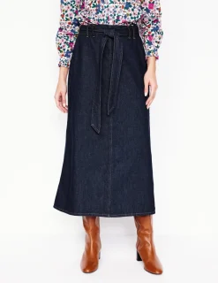 Skirts-Boden Denim Maxi Skirt-Indigo Rinse IndigoRinse