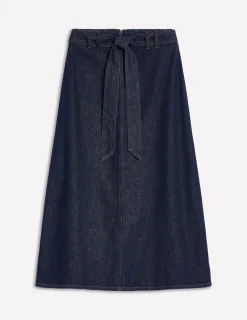 Skirts-Boden Denim Maxi Skirt-Indigo Rinse IndigoRinse