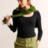 T-Shirts & Tanks | Tops & Blouses-Boden Double Layer Scoop Long Sleeve- Black