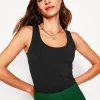 Nightwear & Lougewear | T-Shirts & Tanks-Boden Double Layer Scoop Neck Vest- Black