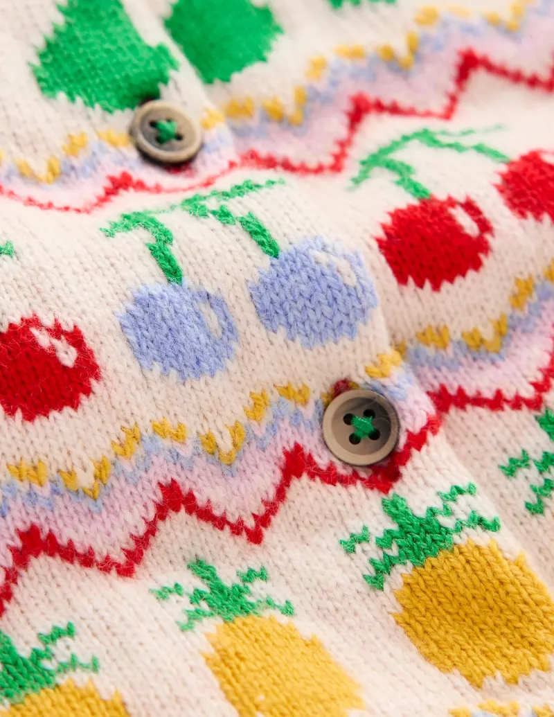 Sweaters & Cardigans-Boden Edie Fair Isle Cardigan-Multi Fruit MultiFruit