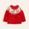 Sweaters & Cardigans-Boden Edie Fair Isle Cardigan-Poppy red Reindeer PoppyredReindeer