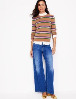 Sweaters & Cardigans-Boden Edie Fair Isle Sweater-Camel Diamond CamelDiamond