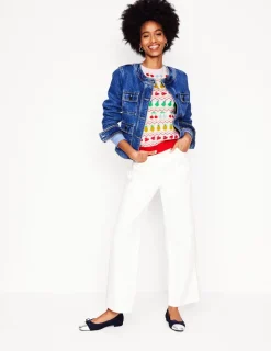 Sweaters & Cardigans-Boden Edie Fair Isle Sweater-Ecru Marl, Fruit EcruMarl,Fruit