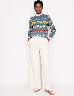 Sweaters & Cardigans-Boden Edie Fair Isle Sweater-Grey Mushroom GreyMushroom