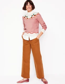 Sweaters & Cardigans-Boden Edie Fair Isle Sweater-Quartz Pink, Robins QuartzPink,Robins