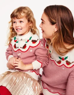 Sweaters & Cardigans-Boden Edie Fair Isle Sweater-Quartz Pink, Robins QuartzPink,Robins