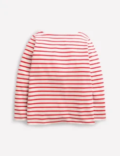 Tops & T-Shirts-Boden Ella Breton-High Risk Red/ Ivory HighRiskRed/Ivory