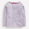 Tops & T-Shirts-Boden Ella Breton-Ivory / Aster Purple Stripe