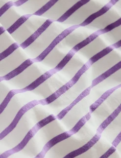 Tops & T-Shirts-Boden Ella Breton-Ivory / Aster Purple Stripe