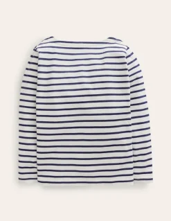 Tops & T-Shirts-Boden Ella Breton-Ivory/College Navy Ivory/CollegeNavy