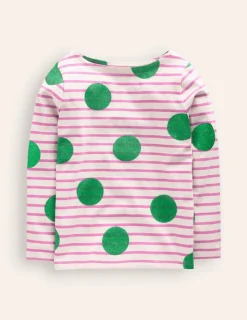 Tops & T-Shirts-Boden Ella Breton-Rich Emerald Foil Spot RichEmeraldFoilSpot