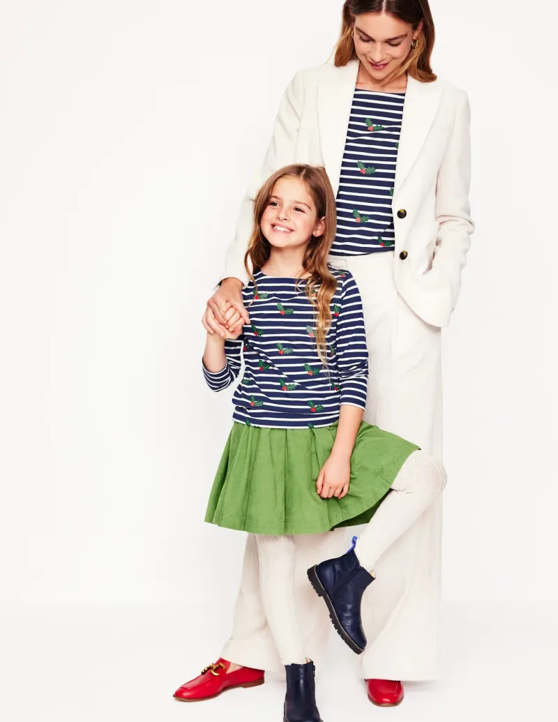 T-Shirts & Tanks | Tops & Blouses-Boden Ella Long Sleeve Breton -Navy, Holly Stripe Navy,HollyStripe