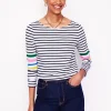 T-Shirts & Tanks | Tops & Blouses-Boden Ella Long Sleeve Breton-Ivory Multi Arm Placement IvoryMultiArmPlacement