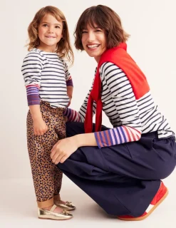 T-Shirts & Tanks | Tops & Blouses-Boden Ella Long Sleeve Breton-Ivory, French Navy Multi Cuff Ivory,FrenchNavyMultiCuff