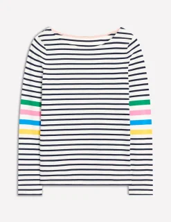 T-Shirts & Tanks | Tops & Blouses-Boden Ella Long Sleeve Breton-Ivory Multi Arm Placement IvoryMultiArmPlacement