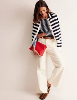 T-Shirts & Tanks | Tops & Blouses-Boden Ella Long Sleeve Breton-Navy, Ivory Navy,Ivory