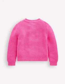 Sweaters & Cardigans-Boden Embroidered Pointelle Cardigan-Rose Petal Pink Cherries RosePetalPinkCherries