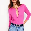Sweaters & Cardigans-Boden Emilia Cotton Crew Cardigan-Tickled Pink TickledPink