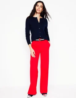 Sweaters & Cardigans-Boden Emilia Cotton Crew Cardigan- Navy