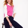 Sweaters & Cardigans-Boden Emilia Cotton Crew Neck Vest- PINK