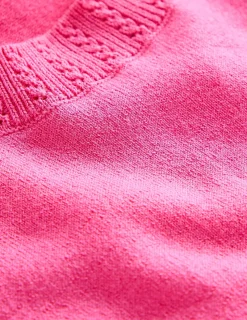 Sweaters & Cardigans-Boden Emilia Cotton Crew Neck Vest- PINK