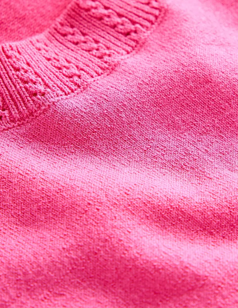 Sweaters & Cardigans-Boden Emilia Cotton Crew Neck Vest- PINK