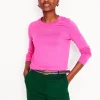 Sweaters & Cardigans-Boden Emilia Cotton Crew Sweater- PINK