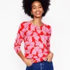 Sweaters & Cardigans-Boden Emilia Cotton Crew Sweater- RED