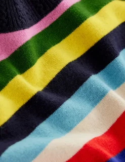 Sweaters & Cardigans-Boden Emilia Cotton Crew Sweater-Poppy Red, Blue Multi PoppyRed,BlueMulti