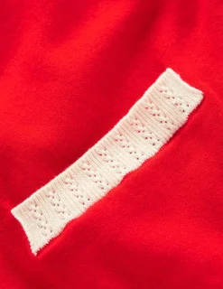 Sweaters & Cardigans-Boden Emilia Cotton V Neck Cardigan-Poppy Red PoppyRed
