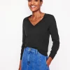 Sweaters & Cardigans-Boden Emilia Cotton V Neck Sweater- Black