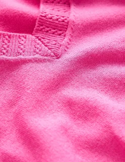 Sweaters & Cardigans-Boden Emilia Cotton V Neck Sweater-Tickled Pink TickledPink