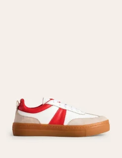 Nightwear & Lougewear | Flats-Boden Erin Flatform Tennis Trainer-Ecru Stripe EcruStripe