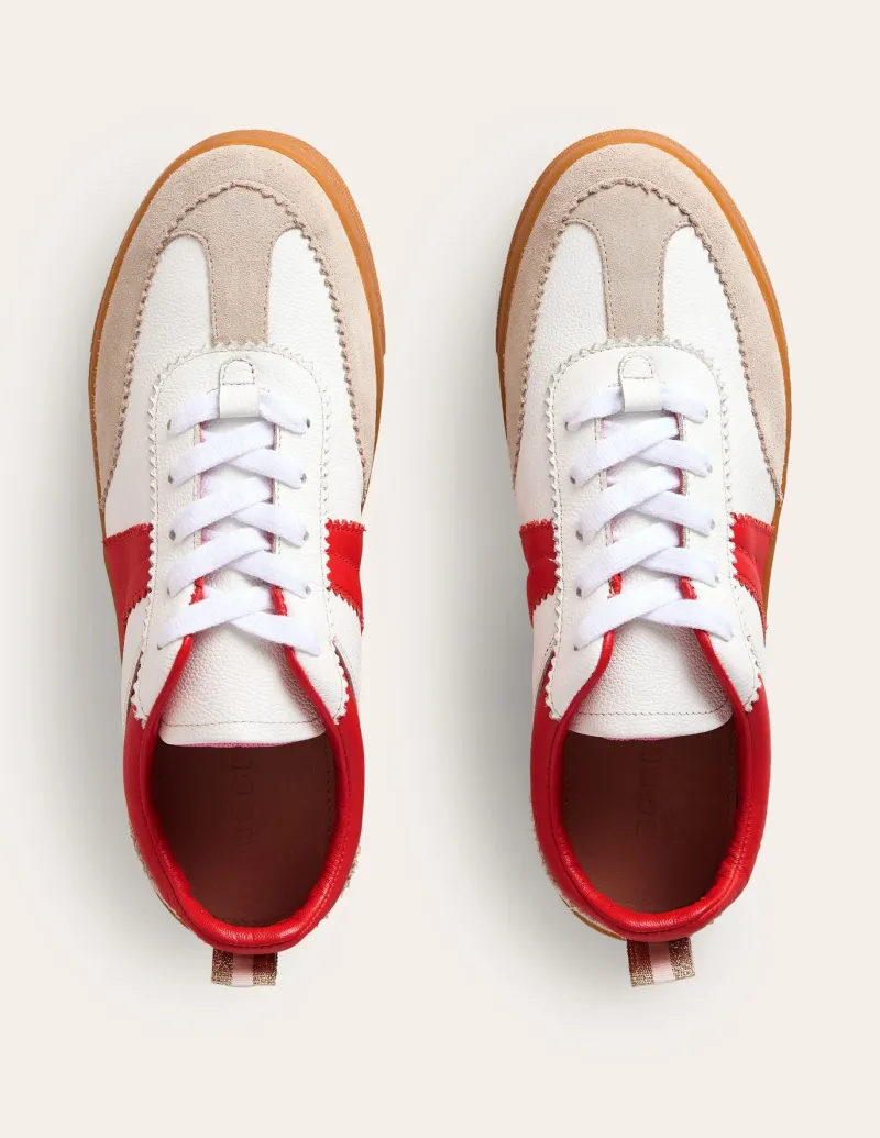 Nightwear & Lougewear | Flats-Boden Erin Flatform Tennis Trainer-Ecru Stripe EcruStripe