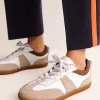 Flats | Nightwear & Lougewear-Boden Erin Retro Tennis Sneakers-White Mix WhiteMix