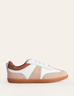 Flats | Nightwear & Lougewear-Boden Erin Retro Tennis Sneakers-White Mix WhiteMix