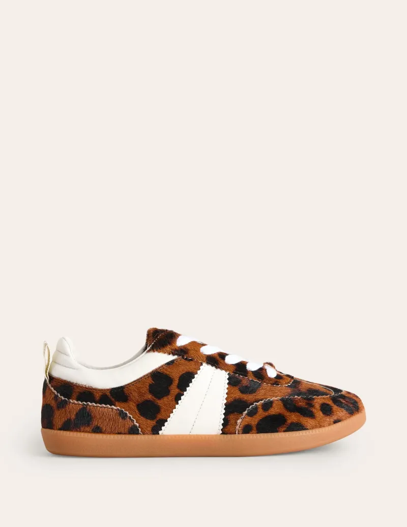 Nightwear & Lougewear | Flats-Boden Erin Retro Tennis Sneakers-Dark Classic Leopard DarkClassicLeopard