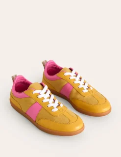 Nightwear & Lougewear | Flats-Boden Erin Retro Tennis Sneakers- Yellow/Pink
